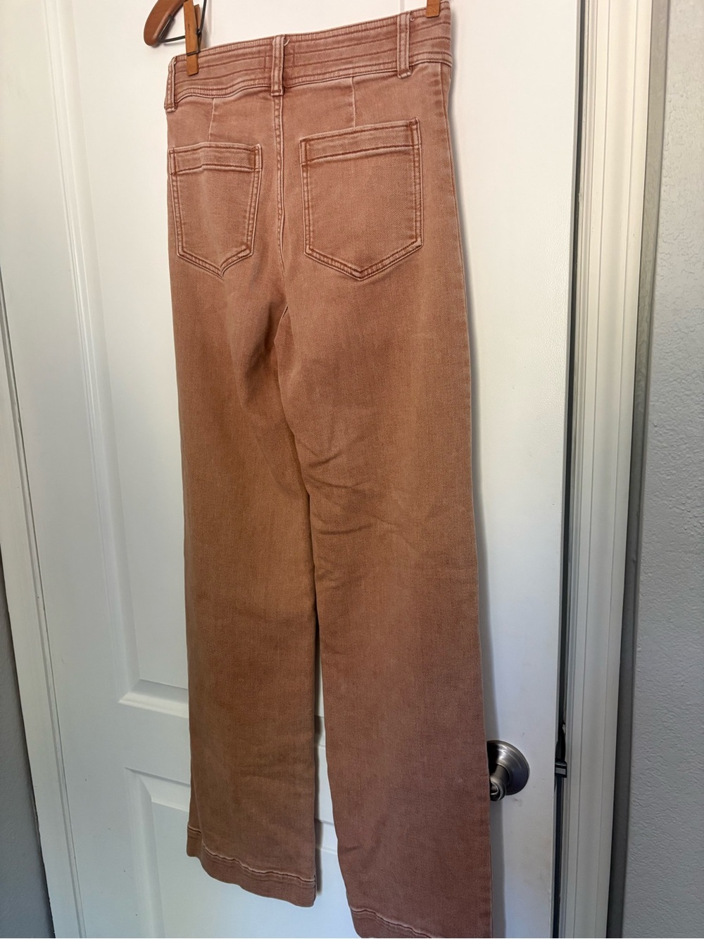 Faherty stretch terry harbor pant in Rúst color size 25 - Picture 3 of 6